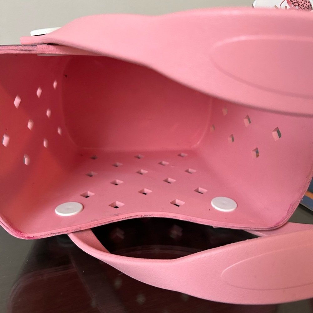 Mini Pink Leopard-Print Tote Bag - Women's Fashion Handbag - Picture 5 of 5